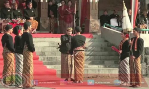 Tampak Suasana Berbeda, ASN Boyolali Berbusana Kejawen Jangkep Ikuti Upacara Hari Jadi ke-176