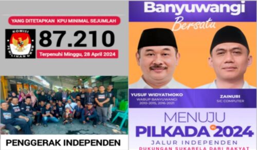 Tembus 87.210 Syarat Minimal Dukungan Sukarela Pencalonan Yusuf-Zainuri di Pilkada 2024 Banyuwangi di Banyuwangi