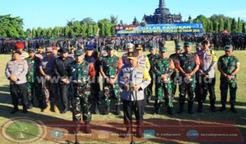 TNI-Polri Gelar Pasukan Pengamanan Event KTT WWF ke-10 di Bali