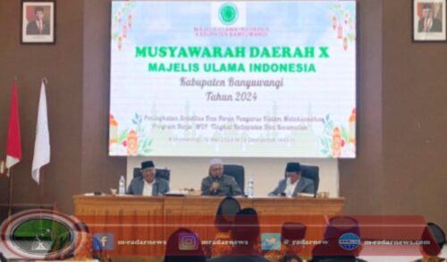 Musyawarah Daerah X MUI Banyuwangi, KH. Muhaimin Asmuni Terpilih Jadi Ketua di Banyuwangi