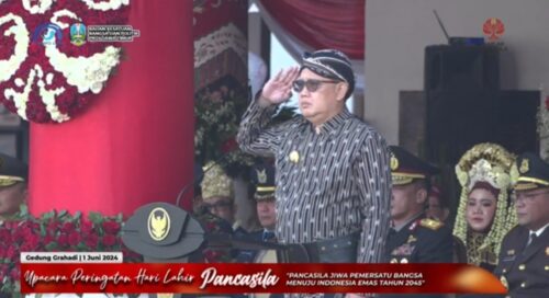 Pj. Gubernur Jatim Pimpin Upacara Hari Lahir Pancasila “Pancasila Jiwa Pemersatu Bangsa Menuju Indonesia Emas 2045”