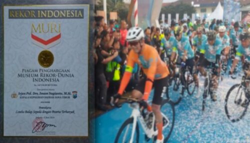 Diikuti Ribuan Peserta, Tour de Panderman 2024 Polda Jatim Raih Rekor Muri