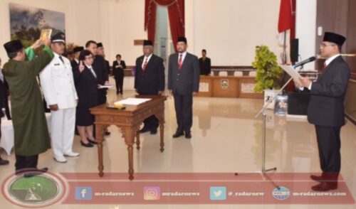 Usai Kemendagri Keluarkan Ijin, Bupati Said Lantik dan Ambil Sumpah Janji 12 Pejabat Pemkab Boyolali