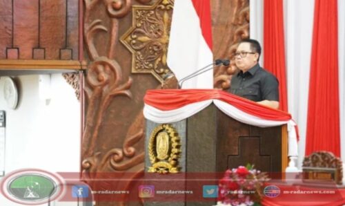 Pj. Gubernur Adhy Sampaikan Jawaban Eksekutif atas PU Fraksi-Fraksi DPRD Jatim Terkait Raperda P-APBD 2024