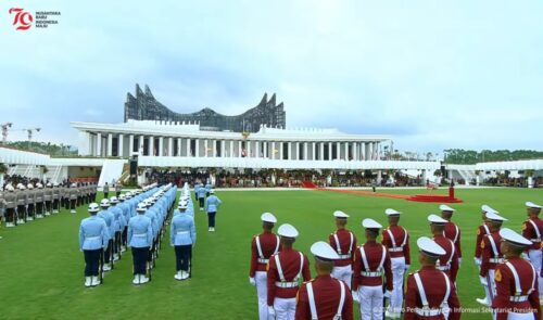 Presiden Jokowi Pimpin Upacara Peringatan Detik-Detik Proklamasi Kemerdekaan RI di Istana Negara IKN