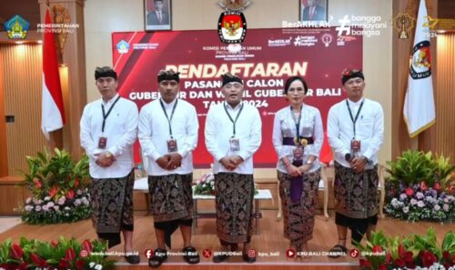 Pendaftaran Resmi Ditutup, KPU Bali Terima Dua Paslon Gubernur dan Wagub Bali pada Pilkada Serentak 2024