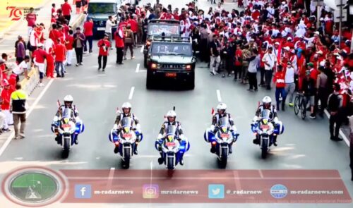 Momen Bersejarah, Bendera Duplikat Sang Merah Putih dan teks Proklamasi Diarak dari Monas Menuju IKN