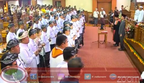 45 Anggota DPRD Denpasar Resmi Dilantik, Ngurah Gede Jabat Ketua Sementara dan Gus Yoga sebagai Wakil