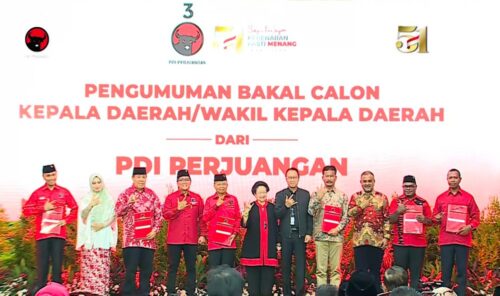 PDIP Resmi Umumkan 169 Bakal Calon Kepala Daerah Gelombang Kedua, Jakarta: Tunggu Keputusan Megawati
