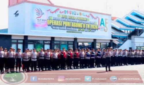 Apel Gelar Pasukan Operasi Puri Agung II 2024 di Ketapang, Ratusan Personel Diterjukan Amankan IAF II dan HLF-MPS