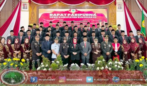 44 Anggota DPRD Sukoharjo Periode 2024-2029 Resmi Dilantik, Nurjayanto dan Joko Nugroho Jabat Pimpinan Sementara