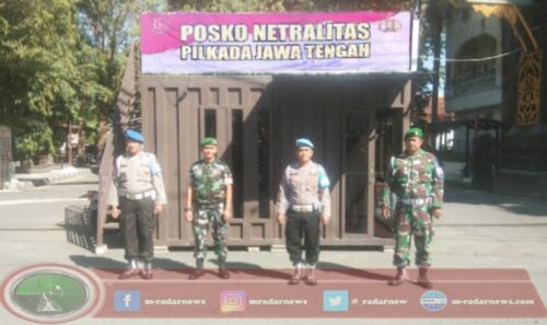 Siapkan Pengamanan Pilkada 2024, Polres Bersama Kodim 0723/Klaten Dirikan Posko Netralitas