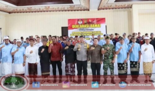 Pjs. Wali Kota Denpasar Dukung Deklarasi Damai Pilkada Serentak 2024