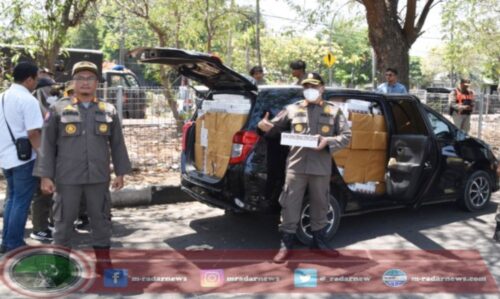 Pemkot Surabaya Bersama Bea Cukai Sidoarjo Berhasil Gagalkan Penyelundupan 1.475.000 Batang Rokok Ilegal