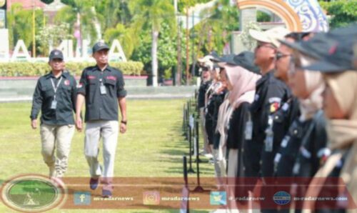 Bupati Sri Mulyani Hadiri Apel Siaga dalam Rangka Pengawasan Pilkada 2024 yang Digelar Bawaslu Klaten