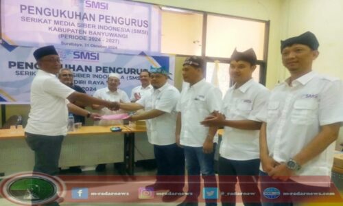 Pengurus SMSI Kabupaten Banyuwangi Masa Bakti 2024-2027 Resmi Dikukuhkan di Banyuwangi