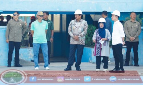 Pj. Gubernur Nana Dampingi Wapres Gibran Tinjau Revitalisasi GOR Manahan Solo