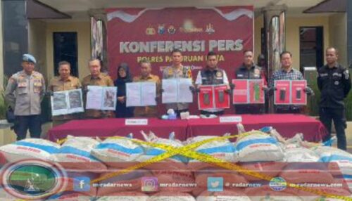 Polres Pasuruan Kota Ungkap Penimbunan dan Penjualan Pupuk Bersubsidi Ilegal Capai 2,8 Ton