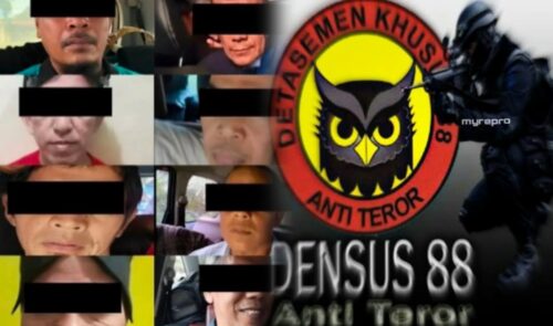 Densus 88 Antiteror Polri Tangkap Delapan Tersangka Teroris Kelompok NII