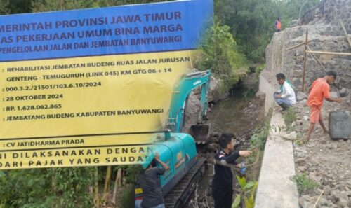 Dugaan Pelanggaran Proyek Rehabilitasi Jembatan Budeng Genteng-Temuguruh, Sugiarto: Akan Laporkan ke Pihak Berwenang di Banyuwangi