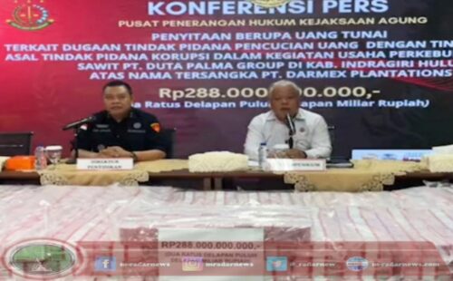Kejagung Kembali Sita Uang Rp288 Miliar Hasil Kasus TPPU Korporasi Duta Palma Group