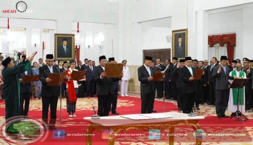 Pimpinan dan Dewas KPK Terpilih Masa Jabatan 2024-2029 Mengucapkan Sumpah Janji di Hadapan Presiden