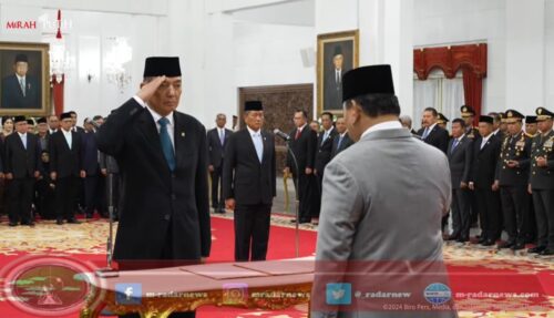 Presiden Prabowo Lantik Ketua Harian dan Sekretaris Dewan Pertahanan Nasional
