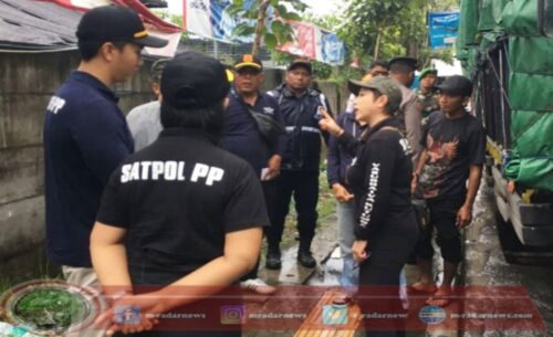 Parkir Liar Disepanjang Jalan Cargo, Sebanyak 8 Pelanggar Ditertibkan Tim Gabungan Satpol PP Denpasar