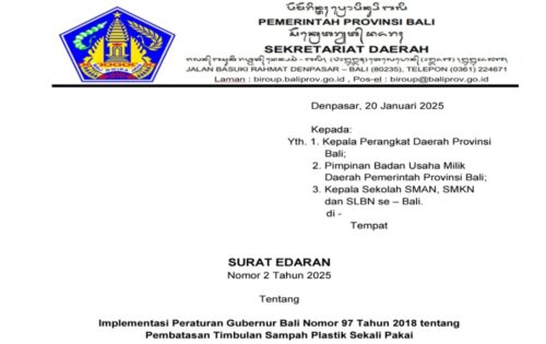 Berlaku Mulai 3 Februari, Pemprov Bali Wajibkan Semua Pegawai Pakai “Tumbler”