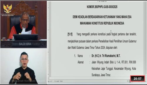 Permohonan Tidak Dapat Diterima, Tudingan Manipulasi Suara Pilgub Jatim Tak Terbukti