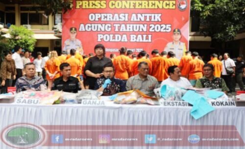 Gelar Konferensi Pers Hasil Operasi Antik Agung 2024: Polda Bali dan Jajaran Amankan 149 Pengedar Narkoba