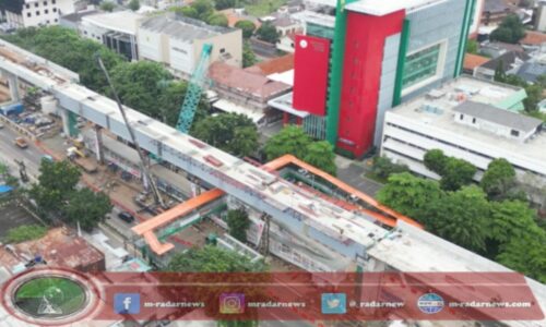 Per 31 Januari 2025: Progres Pembangunan LRT Jakarta Fase 1B Capai 47,13 Persen