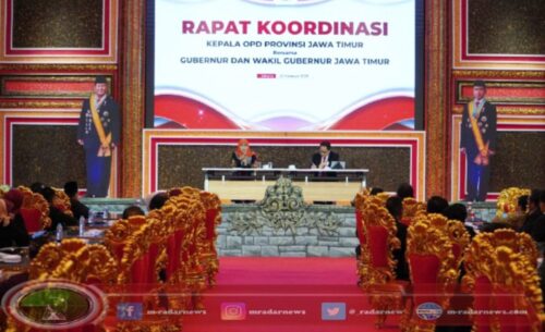 Usai Dilantik sebagai Gubernur dan Wagub Jatim, Khofifah-Emil Gerak Cepat Gelar Rakor Kepala PD