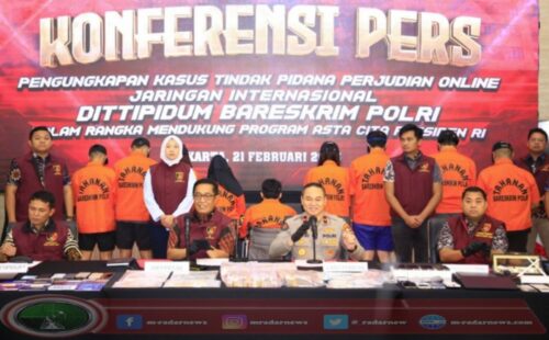 Bareskrim Ungkap Jaringan Judol Internasional, 9 Tersangka Diamankan, Keuntungan Capai Ratusan Miliar