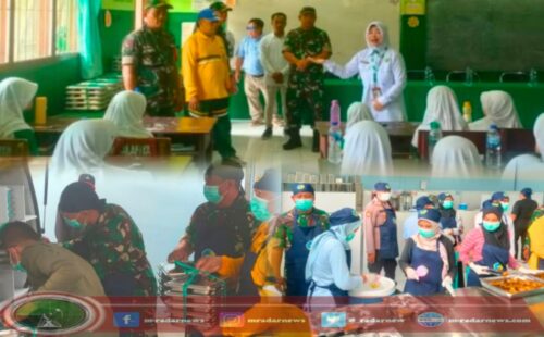 Dukung Program Pemenuhan Gizi, Kasdim 0825/Banyuwangi Resmikan Launching MBG di SPPG Desa Jambewangi di Banyuwangi