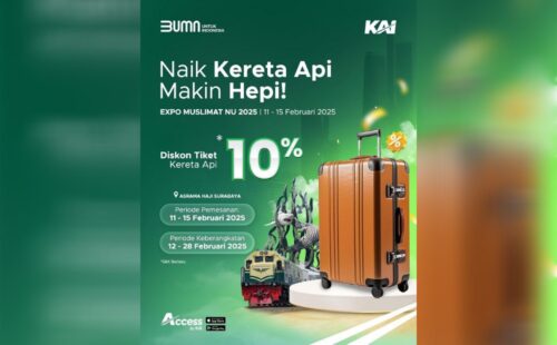 KAI Daop 8 Surabaya Hadirkan Diskon 10 Persen di Expo Muslimat NU 2025, Berlaku untuk KA Komersial Jarak