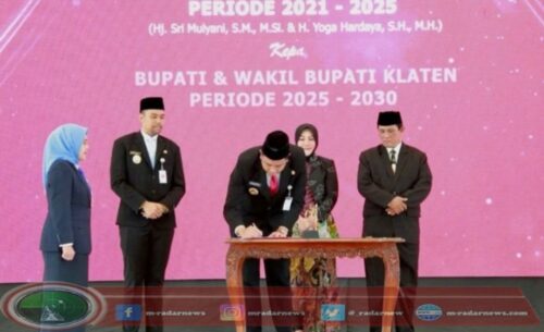 Pemkab Klaten Gelar Sertijab Bupati-Wabup Periode 2025-2030 Hamenang-Benny Komitmen di Grha Bung Karno