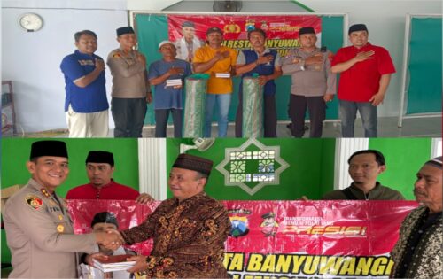 Momentum Ramadan 1446 H, Peduli Mushola: Polresta Banyuwangi Kembali Salurkan Bantuan Sarana Ibadah di Banyuwangi