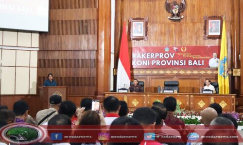 Buka Rakerprov KONI Bali, Wagub Giri Prasta Dorong Pembangunan Sport Center sebagai Pusat Pelatihan Atlet
