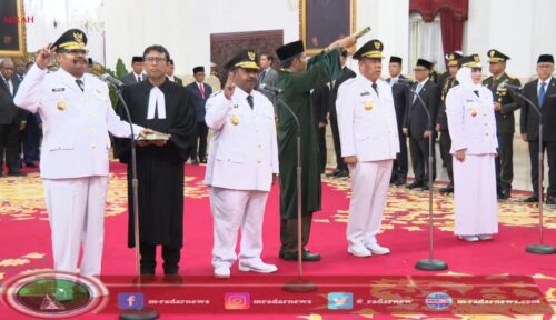 Presiden Prabowo Lantik Gubernur dan Wagub Papua Pegunungan serta Kepulauan Babel Masa Jabatan 2025-2030