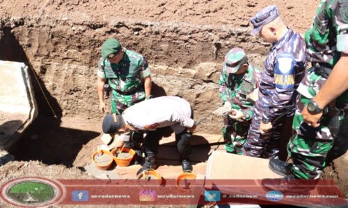 Dandim 0825/Banyuwangi Hadiri Peletakan Batu Pertama Pembangunan Gapura Yonif 515-Kostrad di Banyuwangi