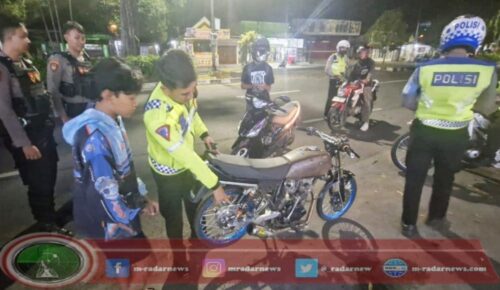 Polres Jember Berhasil Amankan 14 Motor Tak Sesuai Spektek Terlibat Balap Liar di Jember