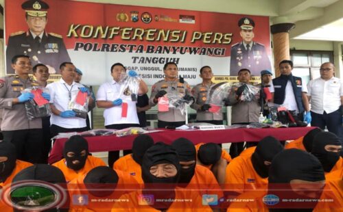 Operasi Pekat Semeru II 2025: Polresta Banyuwangi Ungkap 37 Tersangka, Termasuk Kasus Perampasan Modus Polisi Gadungan di Banyuwangi