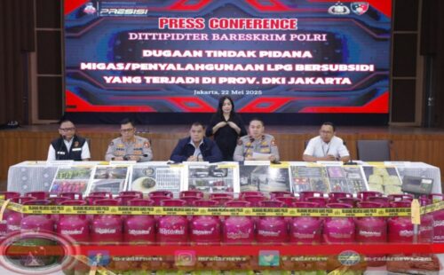 Dittipidter Bareskrim Polri Berhasil Ungkap 2 Kasus Besar Penyalahgunaan Gas LPG Subsidi 