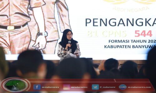 625 CPNS dan PPPK 2024 di Banyuwangi Terima SK Pengangkatan, Bupati Ipuk: Jadilah ASN yang Adaptif dan Inovatif