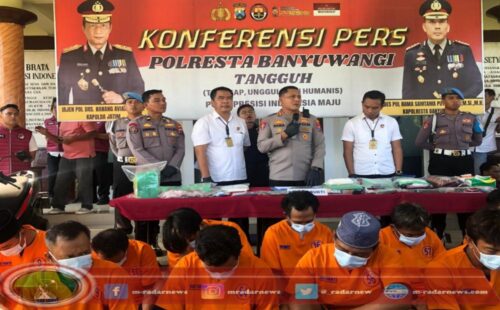 Selama Mei 2025, Polresta Banyuwangi Ungkap 16 Kasus Narkoba dan Sita Hampir 2 Kg Sabu di Banyuwangi
