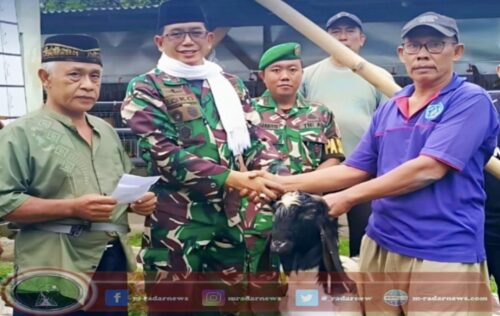 Kodim 0825/Banyuwangi Rayakan Idul Adha 1446 H dengan Berbagi 693 Bungkus Daging Kurban kepada Masyarakat di Banyuwangi