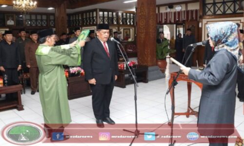 Bupati Etik Resmi Lantik Suyamto sebagai Pj Sekda Kabupaten Sukoharjo