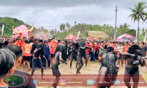 Antusiasme Ribuan Warga Ramaikan Ritual Adat Keboan Desa Aliyan Banyuwangi di Banyuwangi