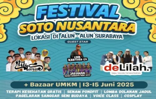 Libatkan UMKM Lokal, Pemkot Surabaya Gelar “Festival Soto Nusantara” Ayo Merapat Rek!